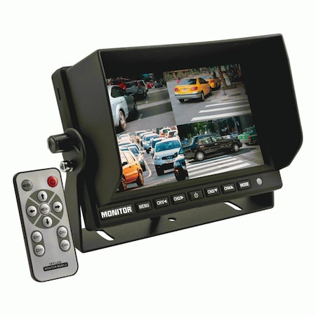 Metra Electronics 7 in. Quad Camera Input Monitor METTE-7VS-4